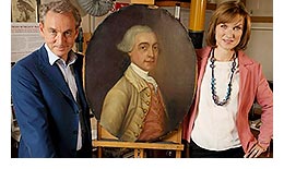 FAKE OR FORTUNE? Host Fiona Bruce and art expert Philip Mould (image)