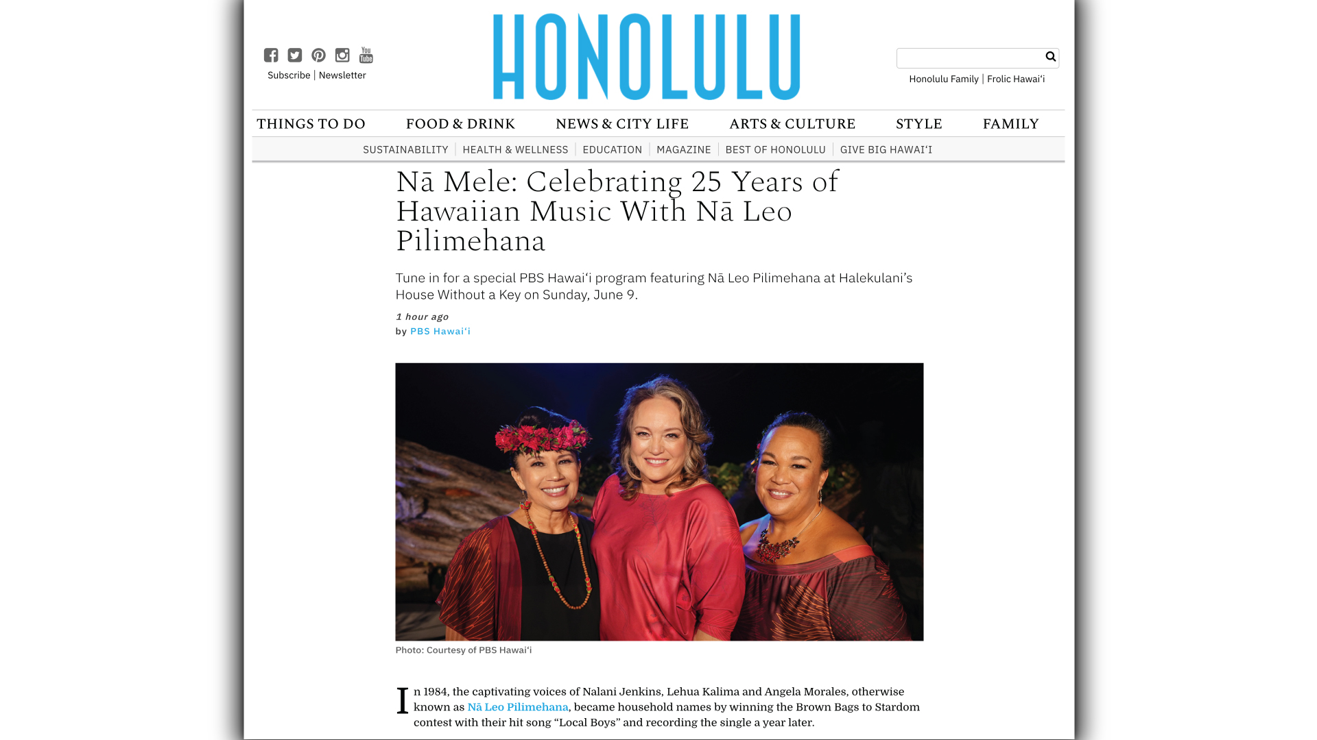 Nā Mele: Celebrating 25 Years of Hawaiian Music With Nā Leo Pilimehana