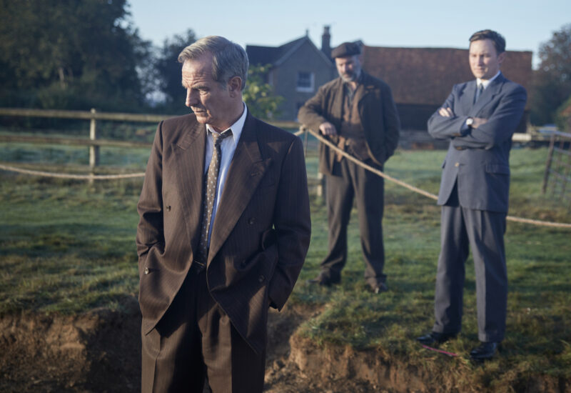 MASTERPIECE
Grantchester, Season 9

Episode Six
Sunday, July 21, 2024 at 9/8c on PBS
Alphy and Geordie’s investigation into the murder of an archaeologist uncovers a tangled web of betrayal and deceit.

Shown L-R: Geordie Keating (Robson Green), Larry Peters (Bradley Hall)

For editorial use only.

Courtesy of Kudos, ITV, and MASTERPIECE.